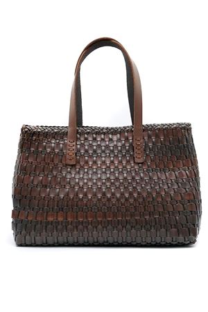 Salvage Irregular Dark Brown Tote Bag DRAGON DIFFUSION | 8171DARKBROWN
